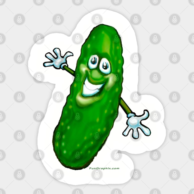 Pickle Sticker by Kevin Middleton